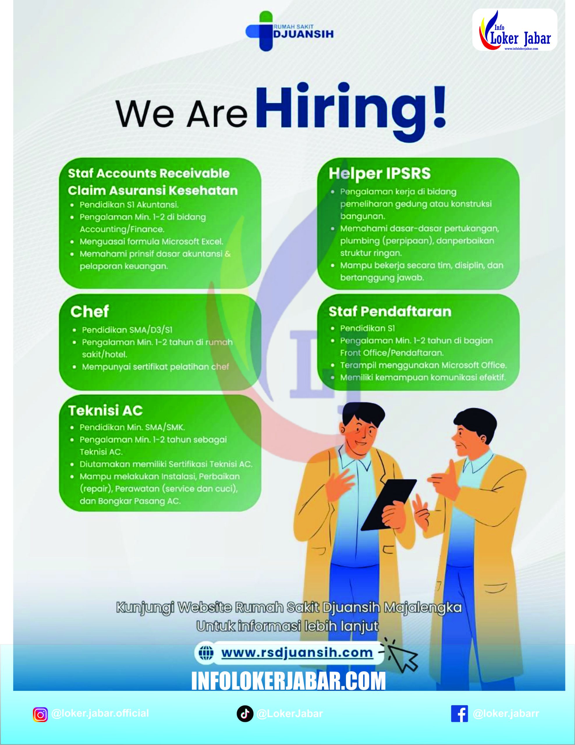 Poster Lowongan Kerja RS Djuansih Majalengka