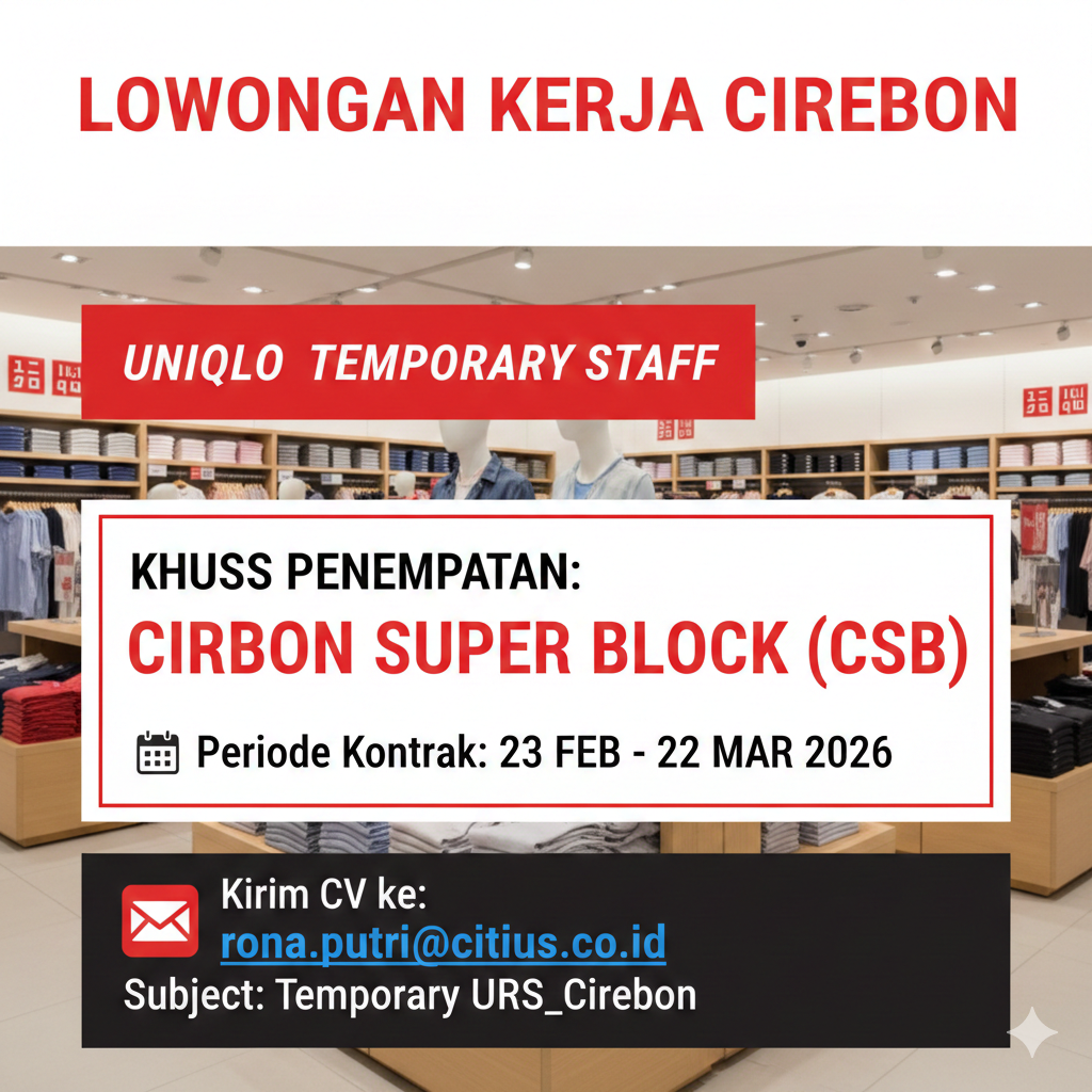 lowongan kerja UNIQLO Cirebon