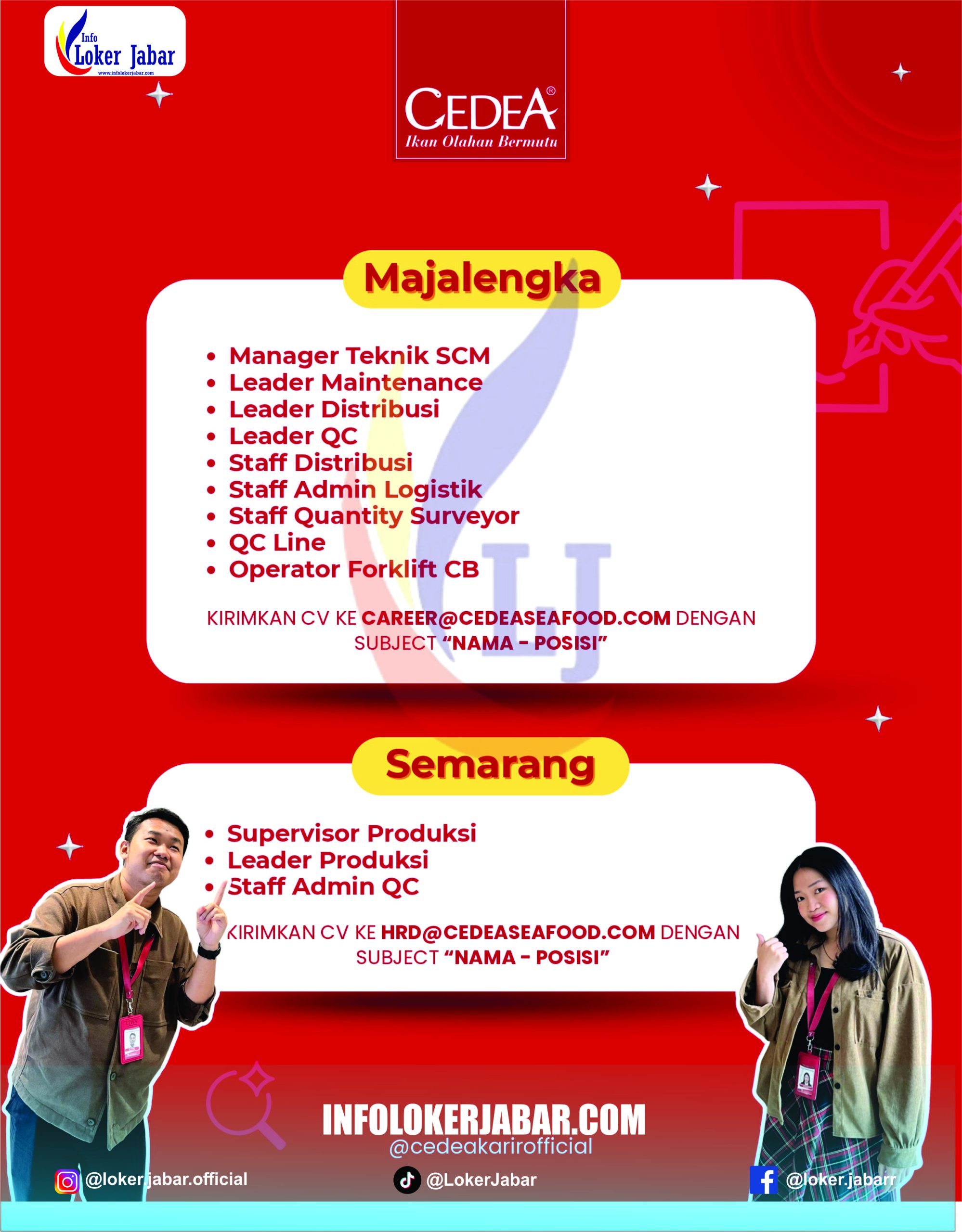 Lowongan Kerja CEDEA Majalengka