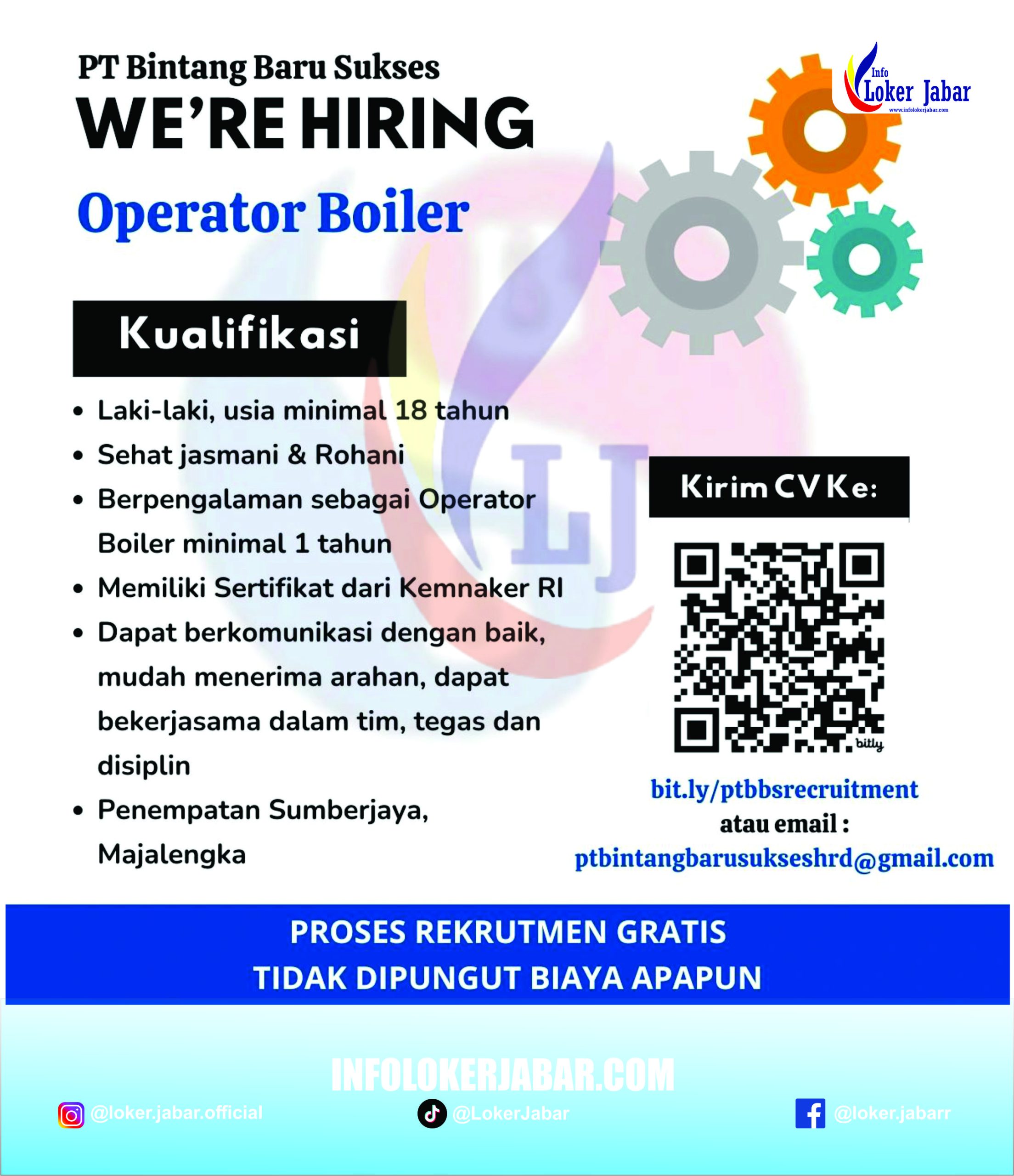 lowongan kerja PT Bintang Baru Sukses
