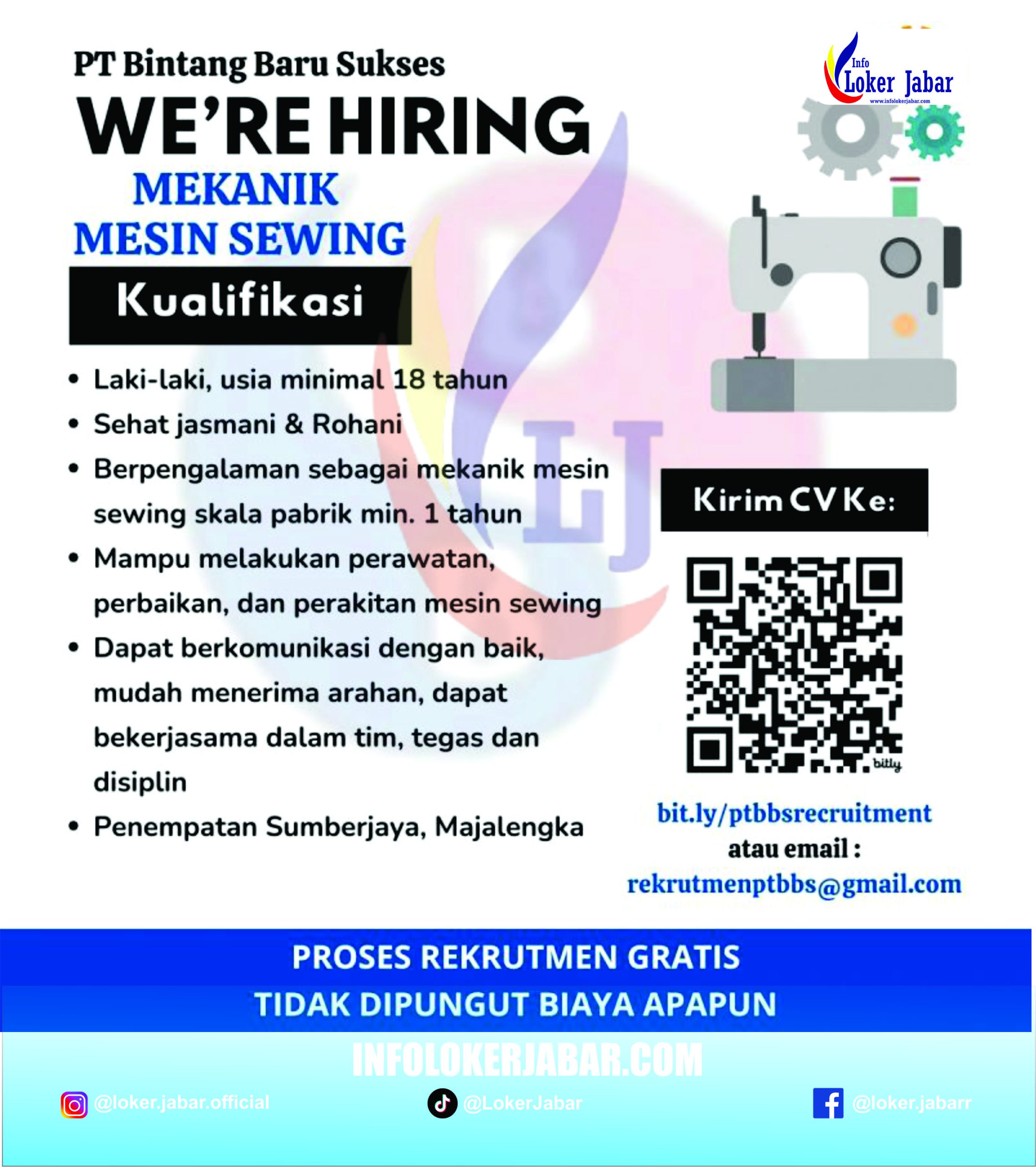 lowongan kerja PT Bintang Baru Sukses