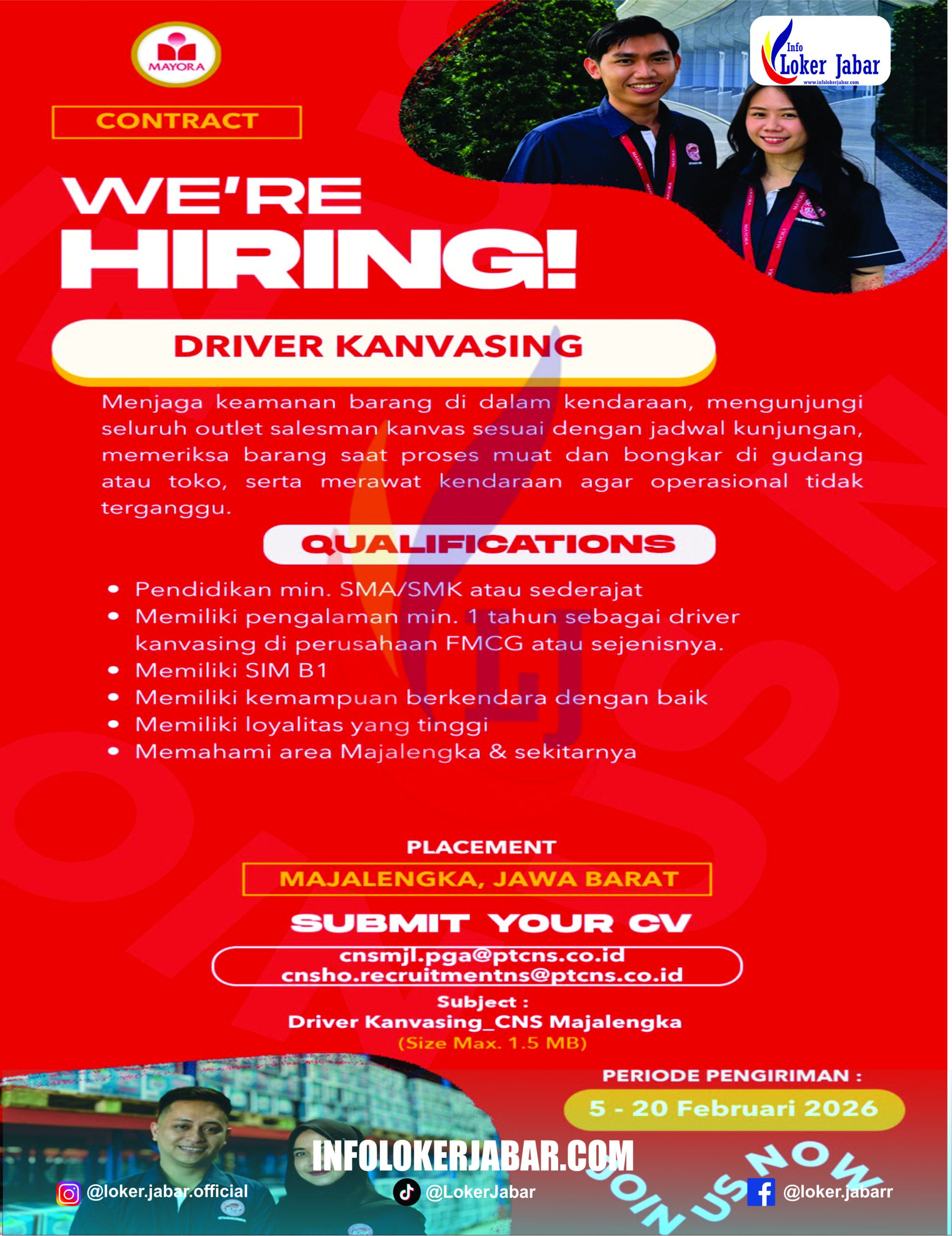 Lowongan Kerja Mayora Majalengka