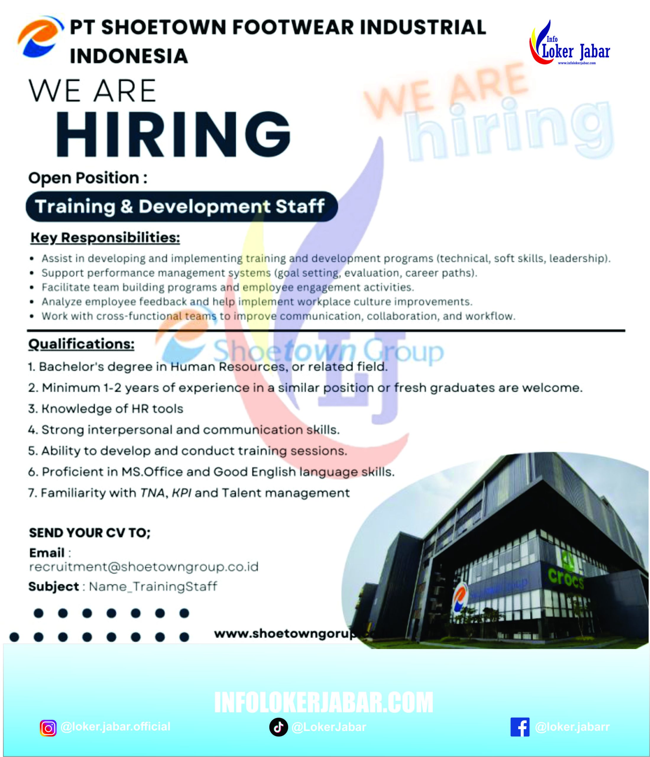 Loker PT Shoetown Footwear Industrial Indonesia