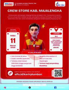 Lowongan Kerja Crew Store Alfamart Majalengka Maret 2026
