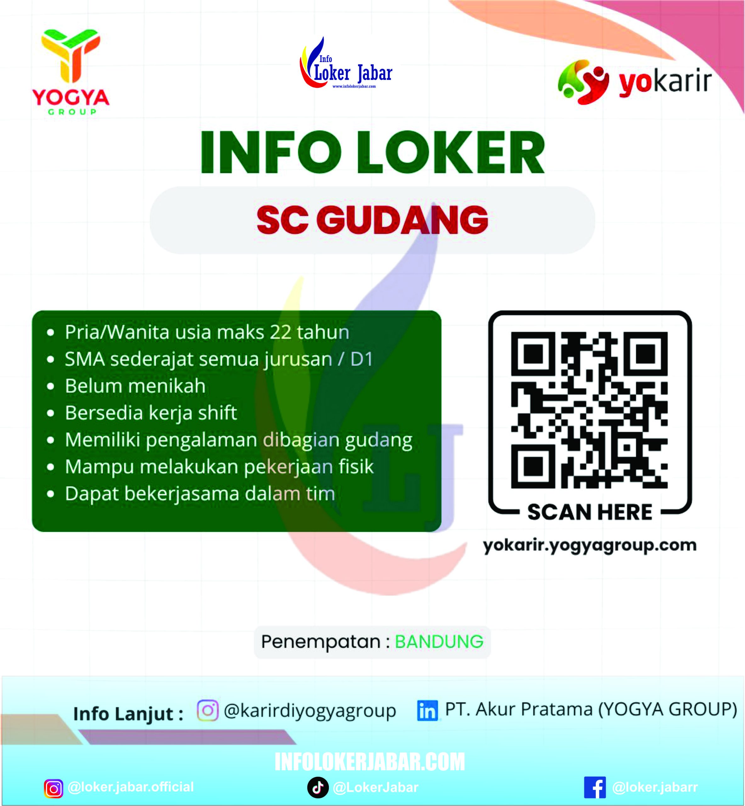 Loker Yogya Group Bandung