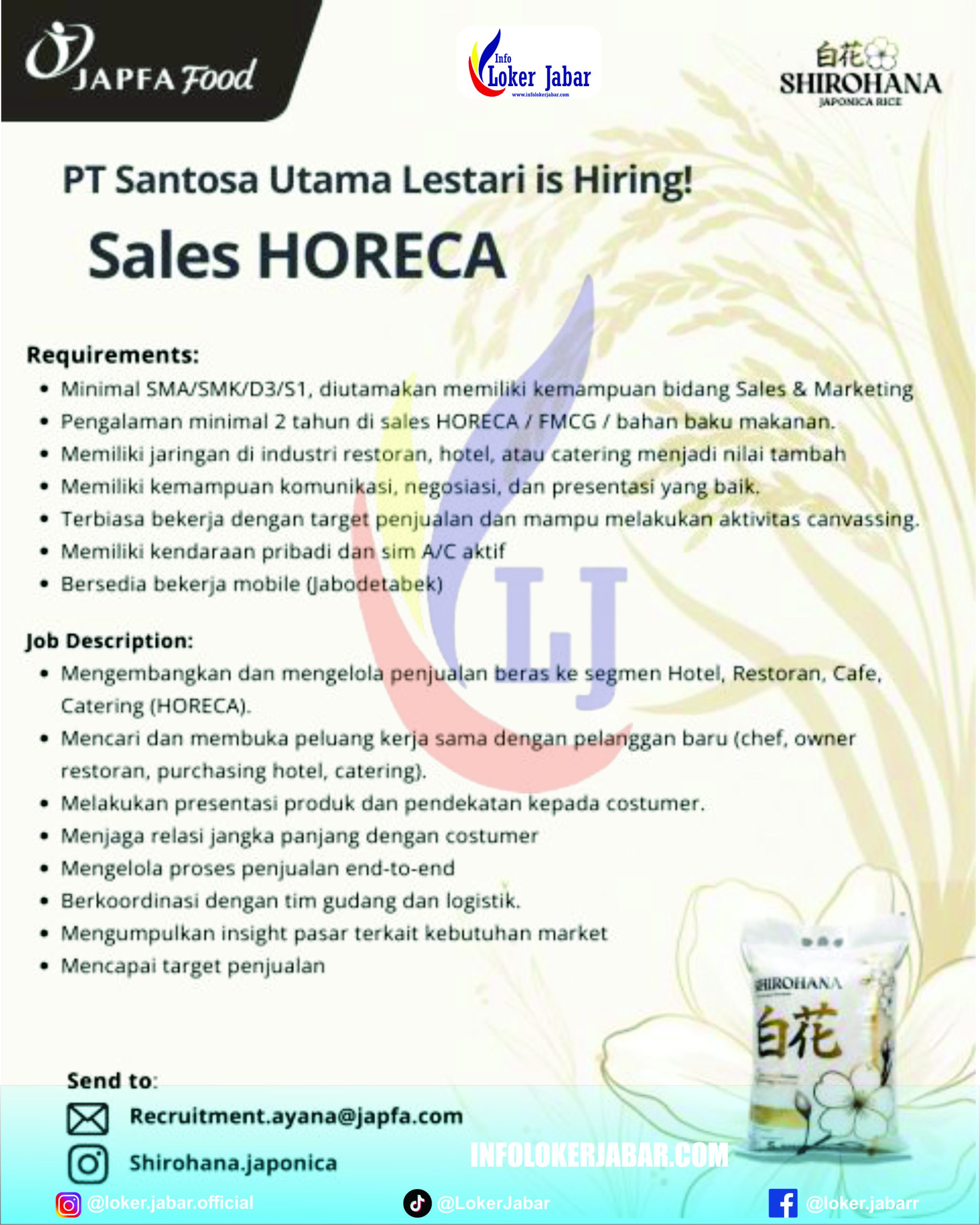 Loker PT Santosa Utama Lestari