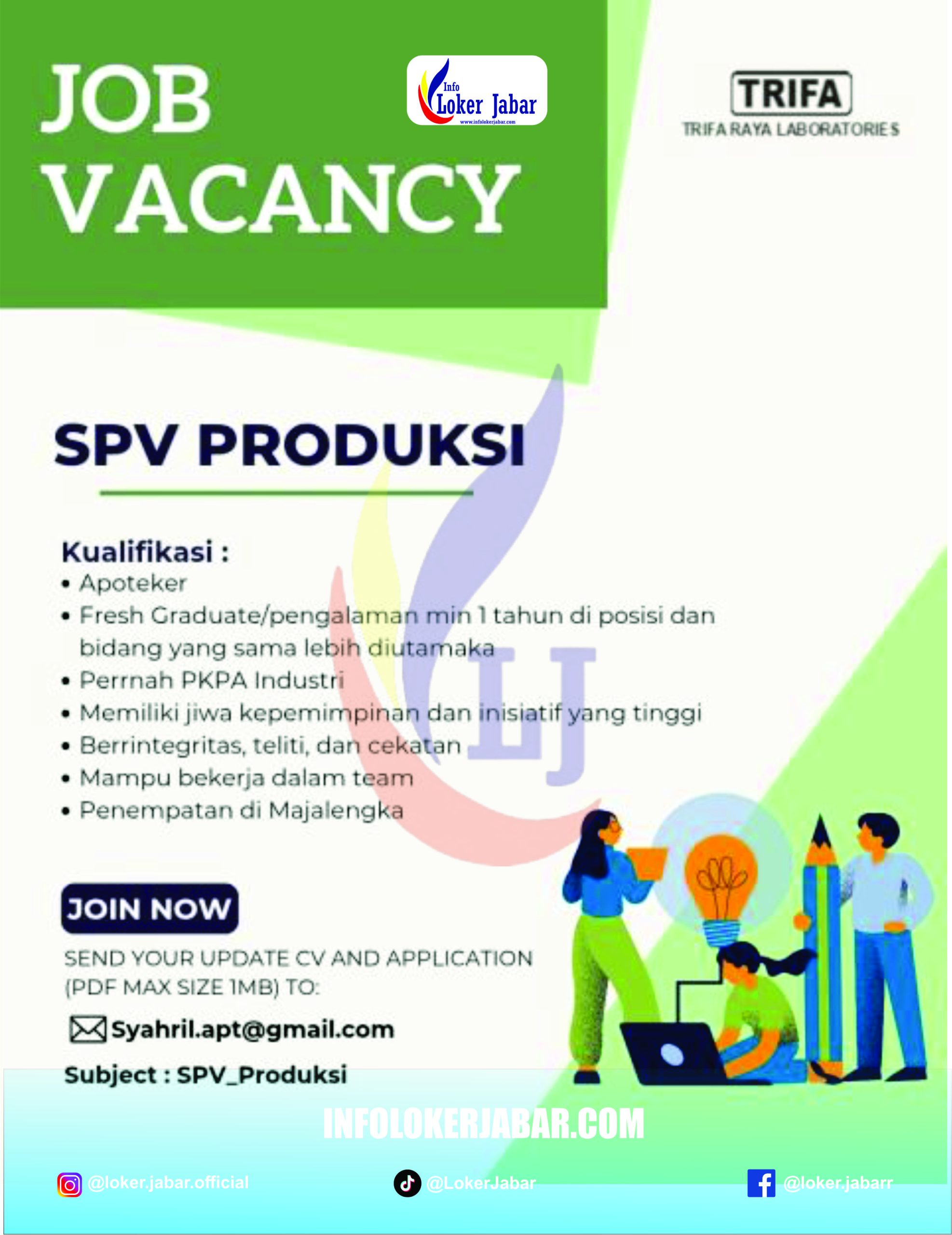 Loker Trifa Raya Laboratories Majalengka