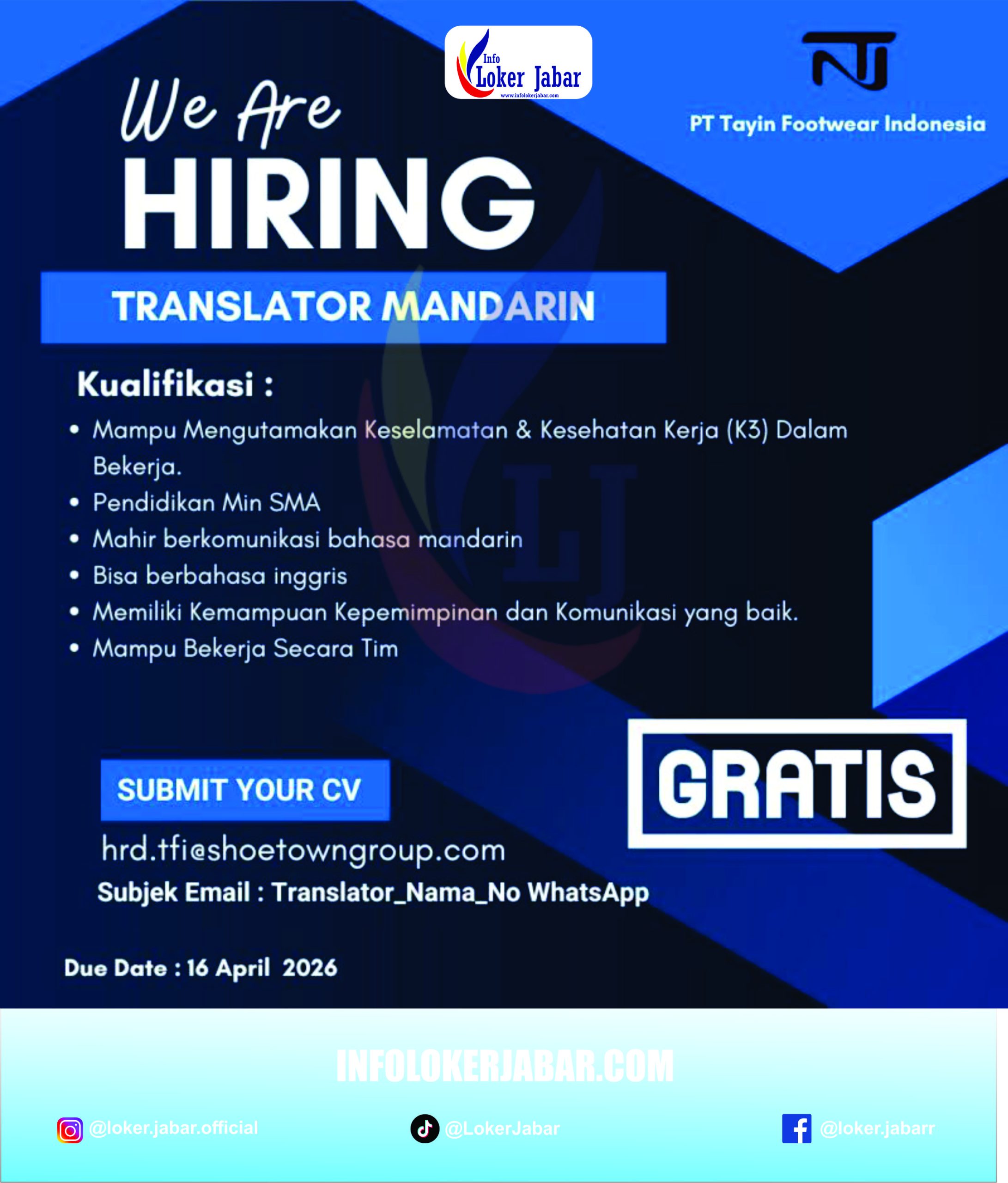 Lowongan Kerja Penerjemah Mandarin Majalengka