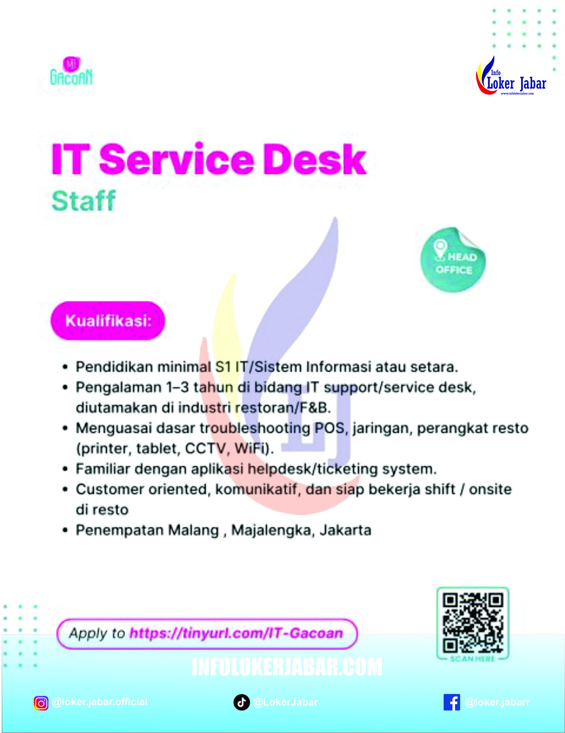 Loker IT Mie Gacoan