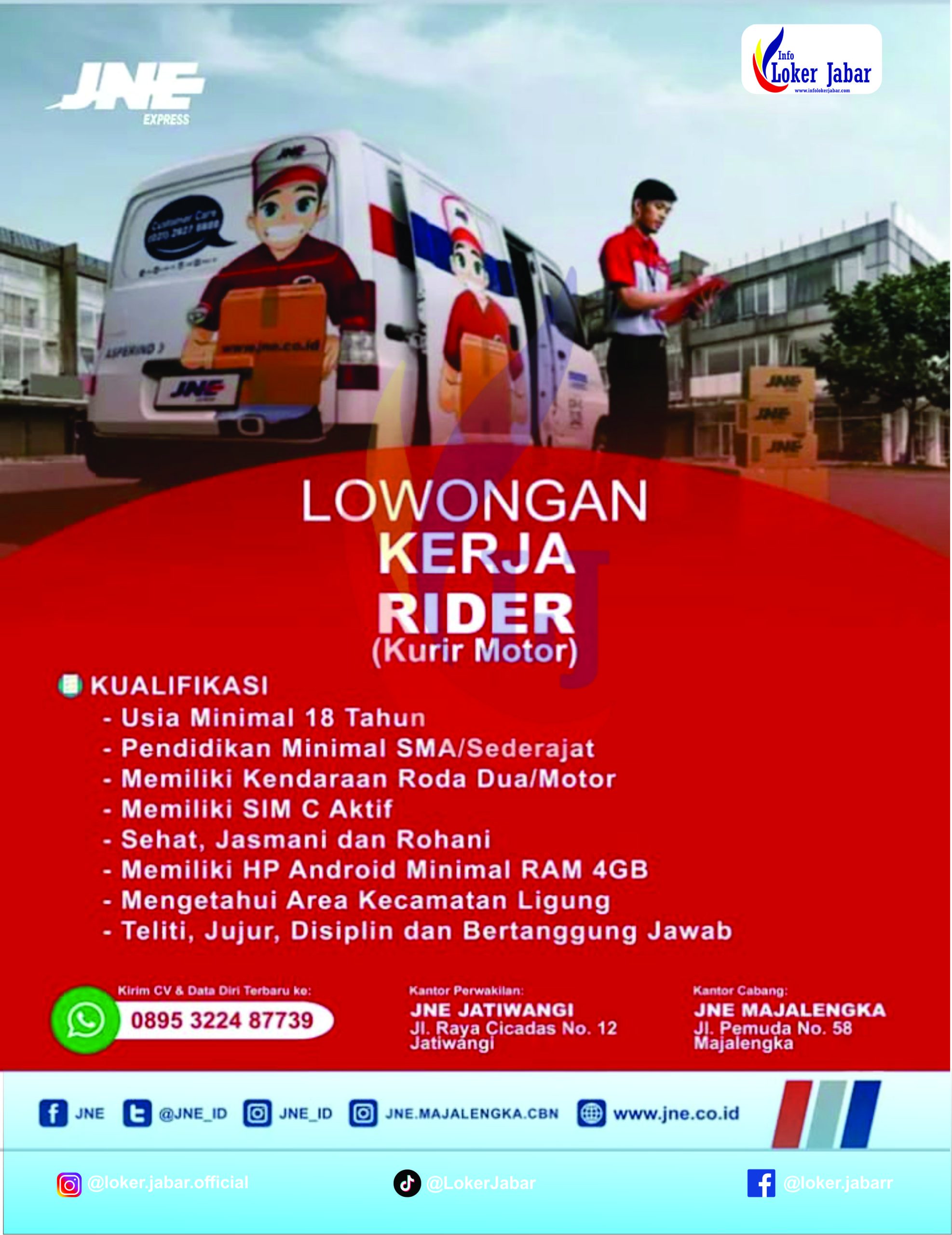 Loker JNE Majalengka 2026