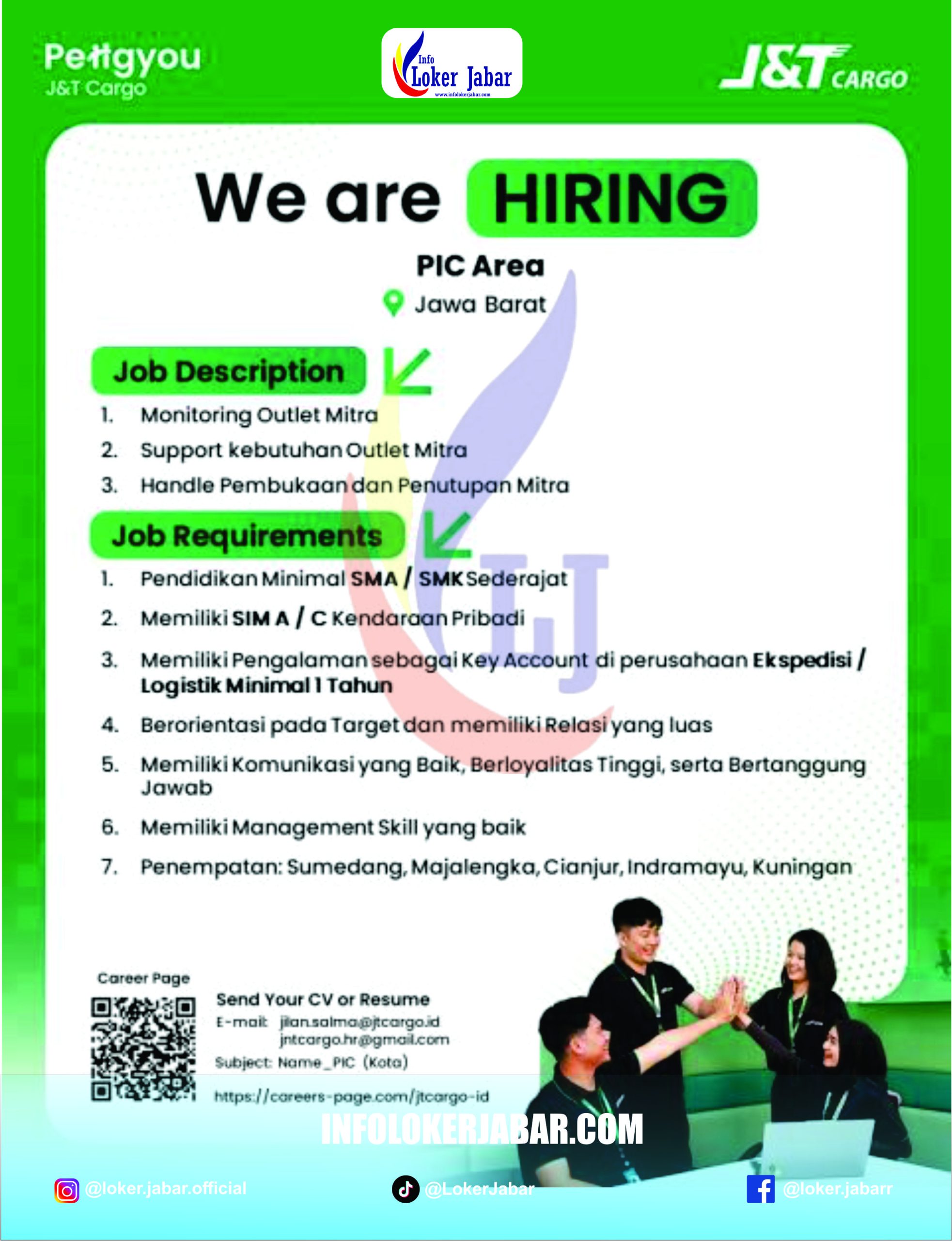 Loker J&T Cargo Jawa Barat