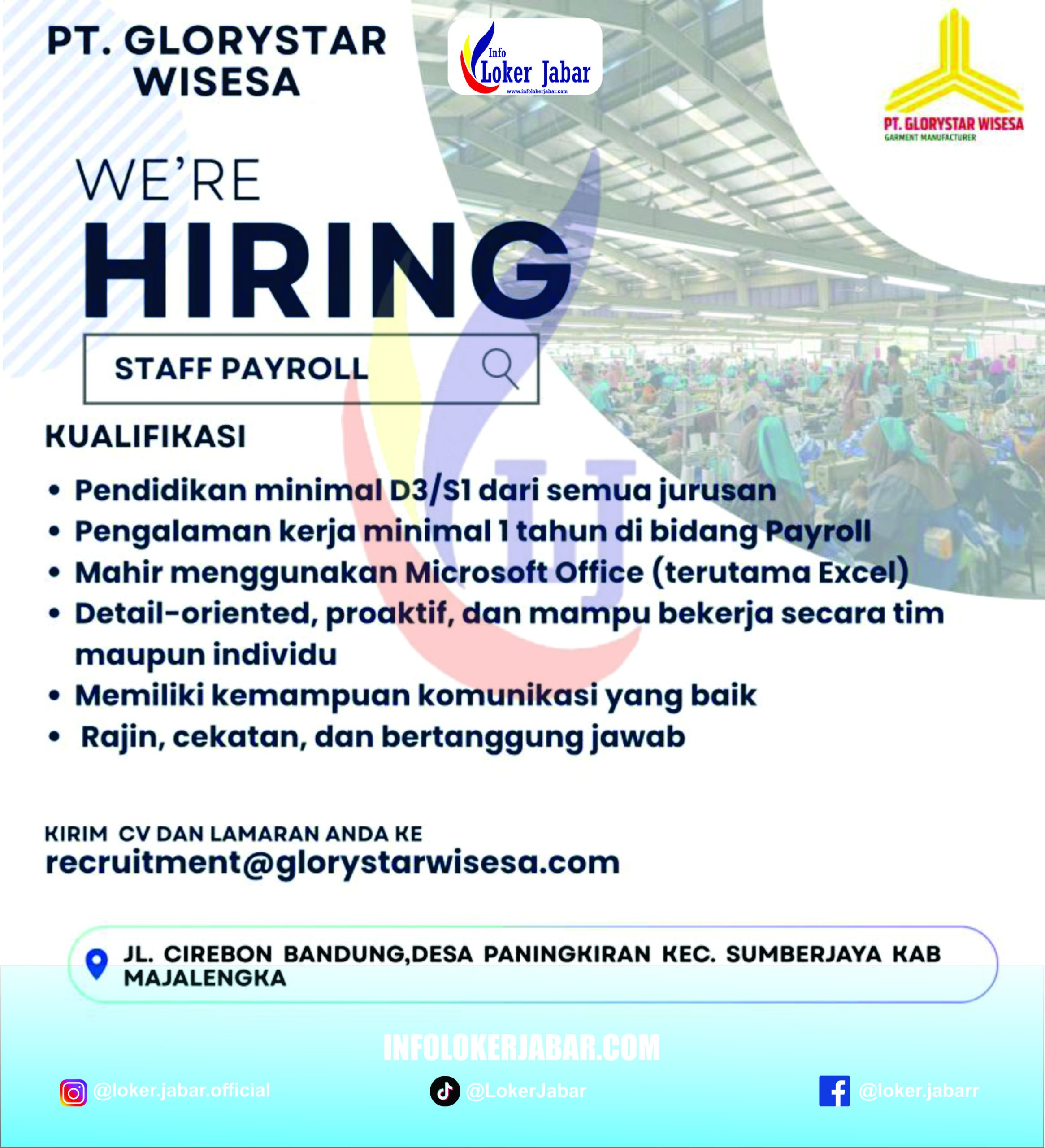 Lowongan Kerja PT Glorystar Wisesa