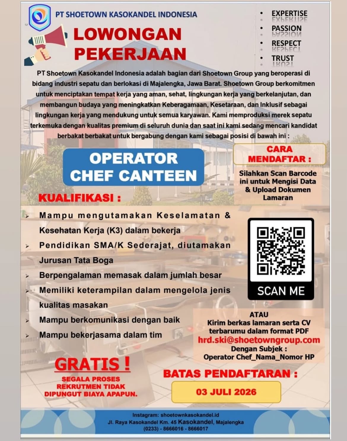 PT Shoetown Kasokandel Indonesia (Majalengka)